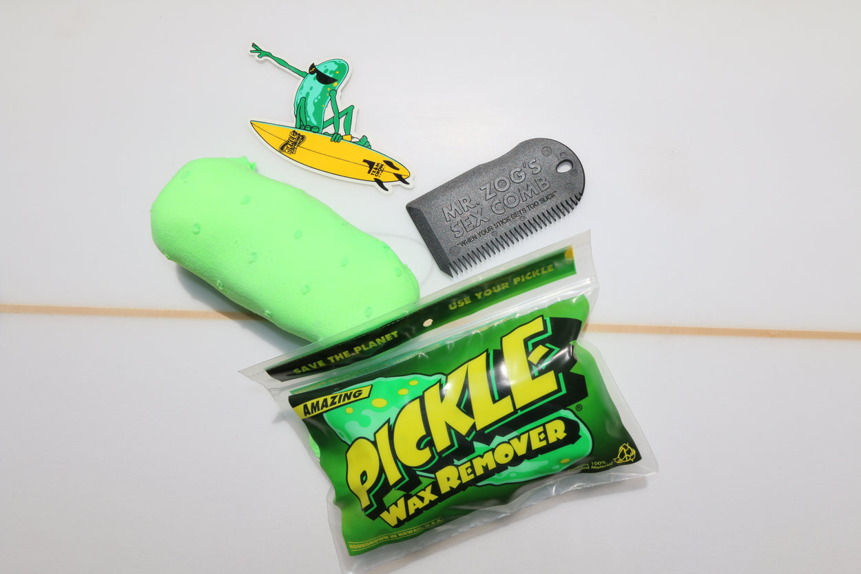 Pickle Wax Remover complete with Zog's Sex Comb and New Pickle Man Sticker
