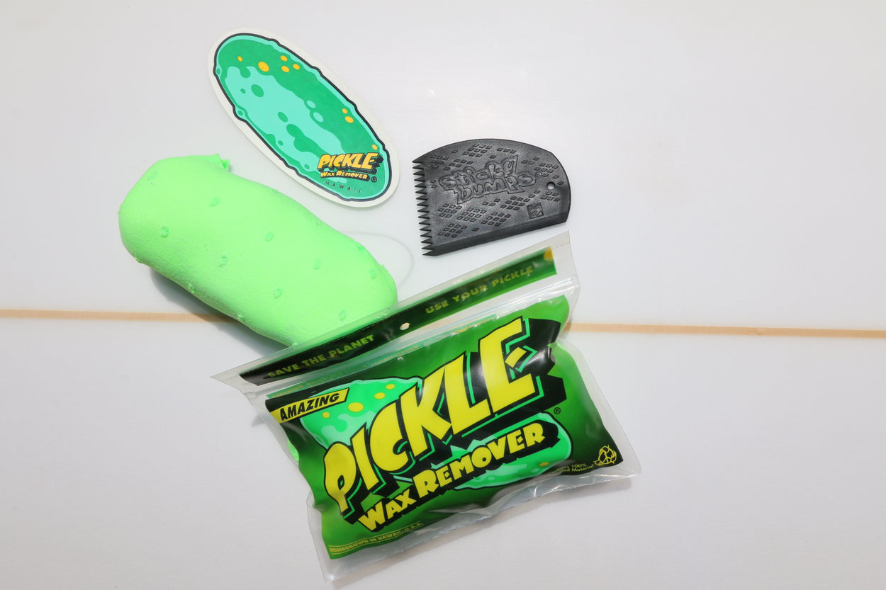 Pickle Wax Remover complete with Sticky Bumps Wax Comb and OG Pickle sticker